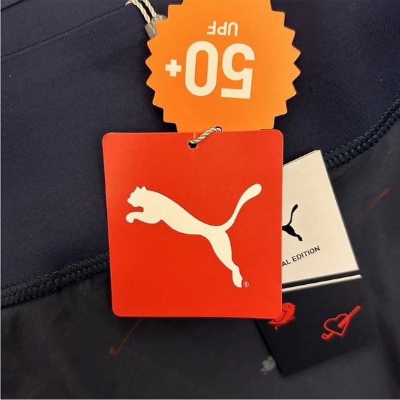 Puma Women's Love Golf Skort Size L Navy Power Shape UPF 50+ Stretch NWT $75 - Picture 14 of 16